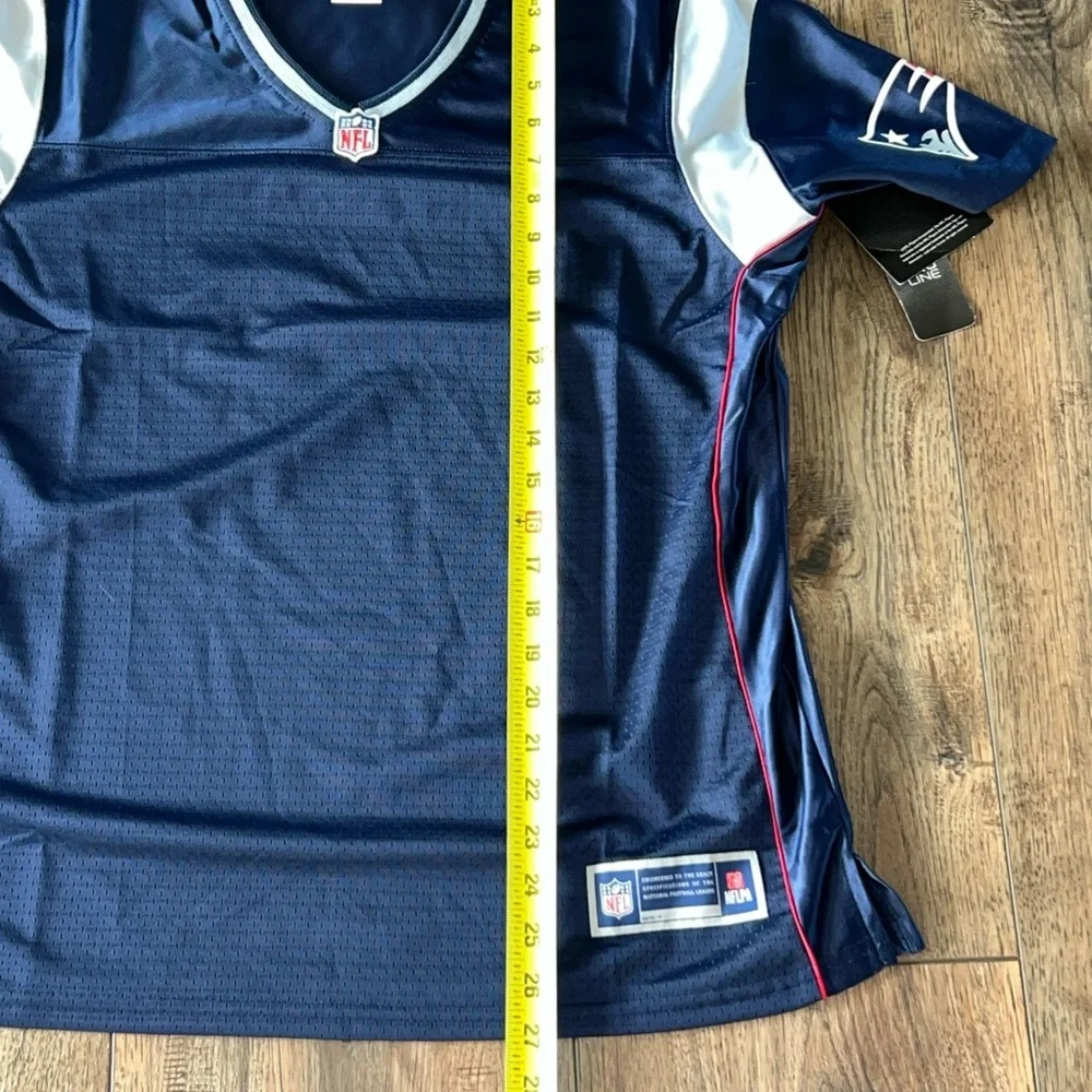 New England Patriots Womens NFL Pro Line Blank Jersey Blue Size Large NWT - Picture 6 of 9
